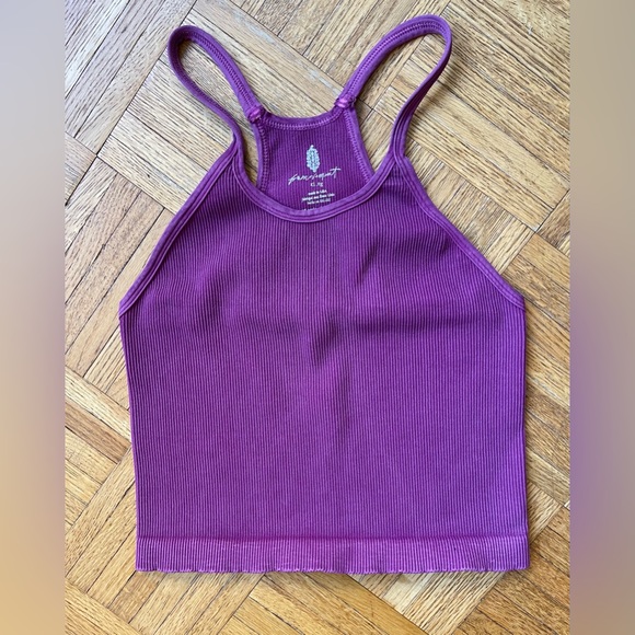 NWOT Free People Happiness Runs Long Crop Top in Hot Pink Size XL - Picture 11 of 12